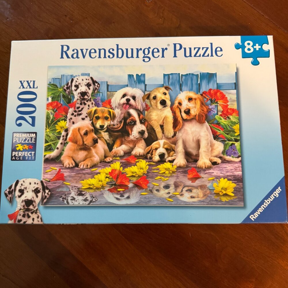 Ravensburger Posing Pups - 200 Piece XXL Jigsaw Puzzle - Kid Friendly Design 8+